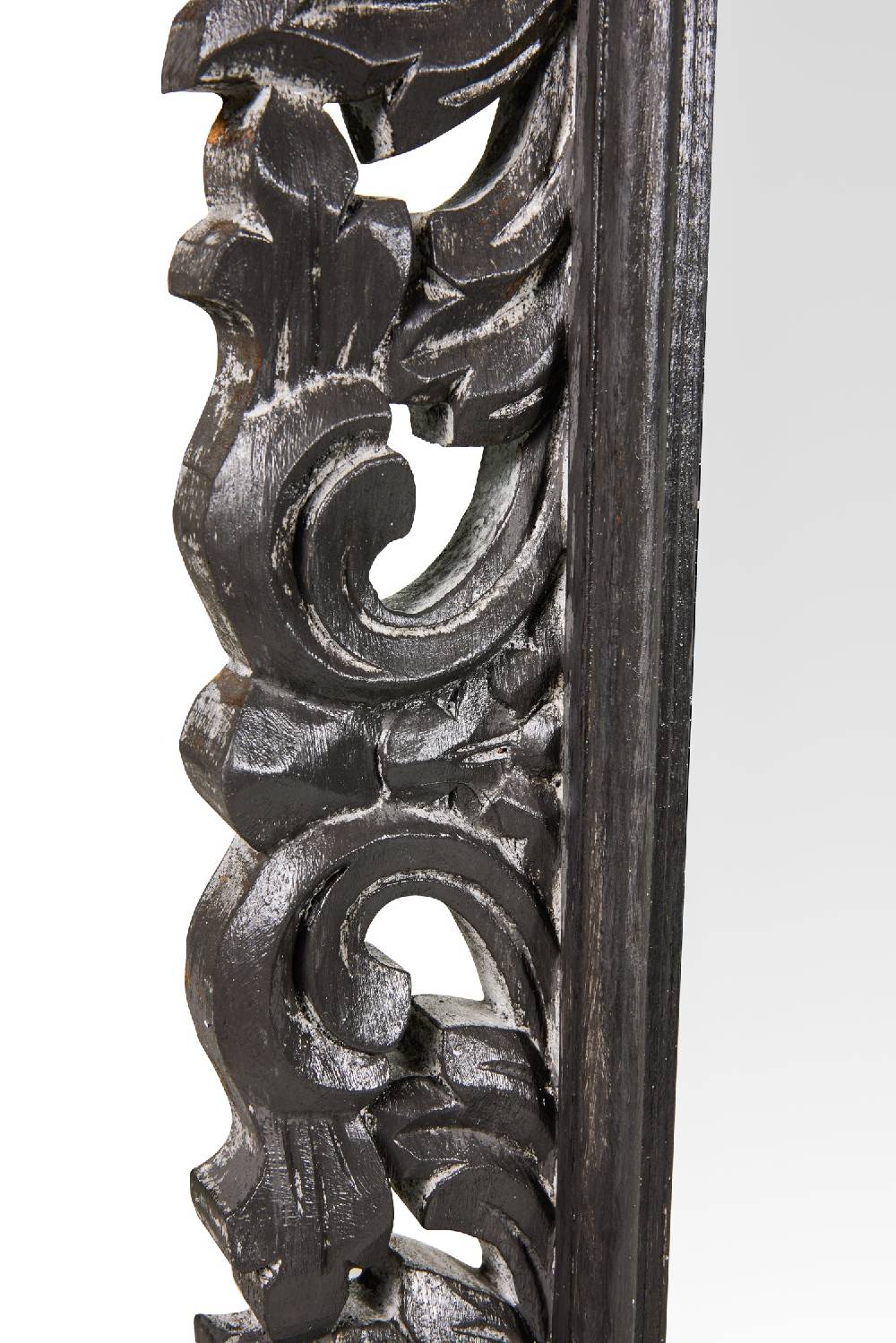 Novità Home Specchio - Legno Intarsiato Grigio