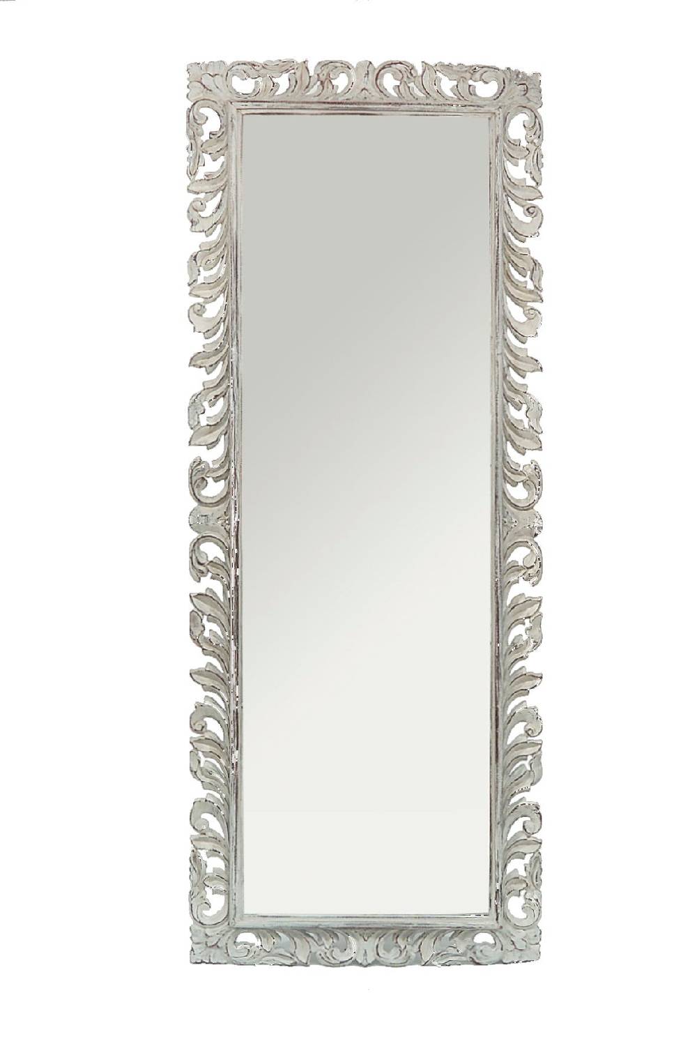 Novità Home Specchio - lungo intars. dec.bianco