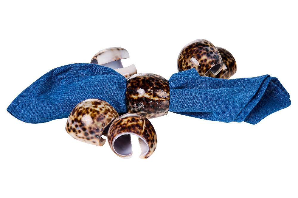 Novità Home Spotted Shells - Legatovaglioli Set 1/6