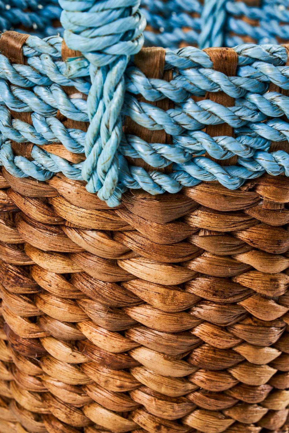 Novità Home Spring - Cestino Bordo Celeste