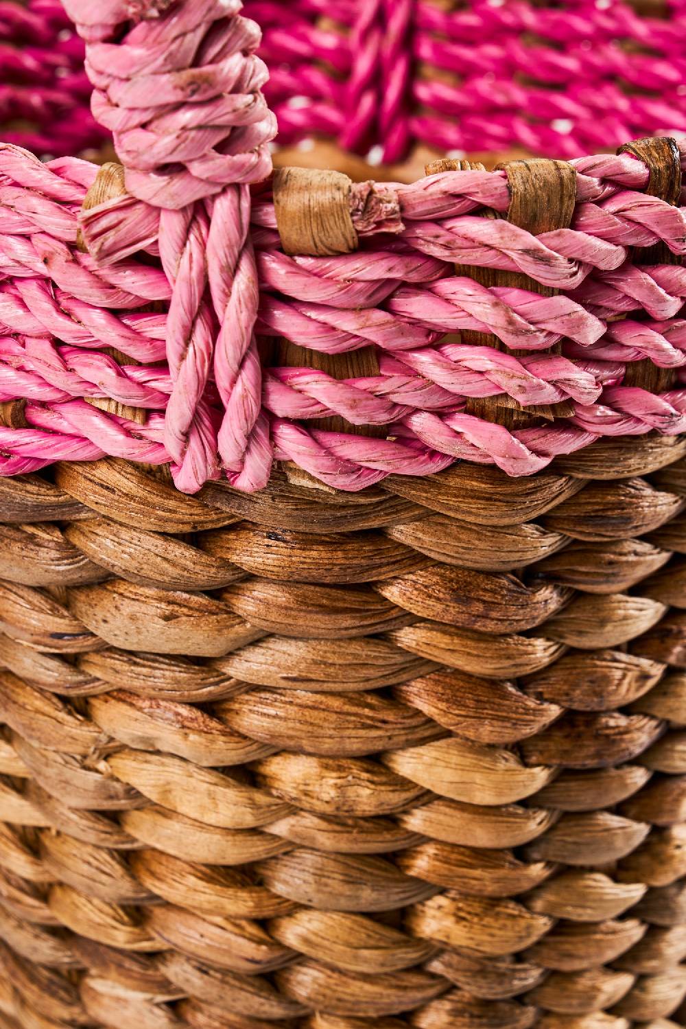 Novità Home Spring - Cestino Bordo Rosa