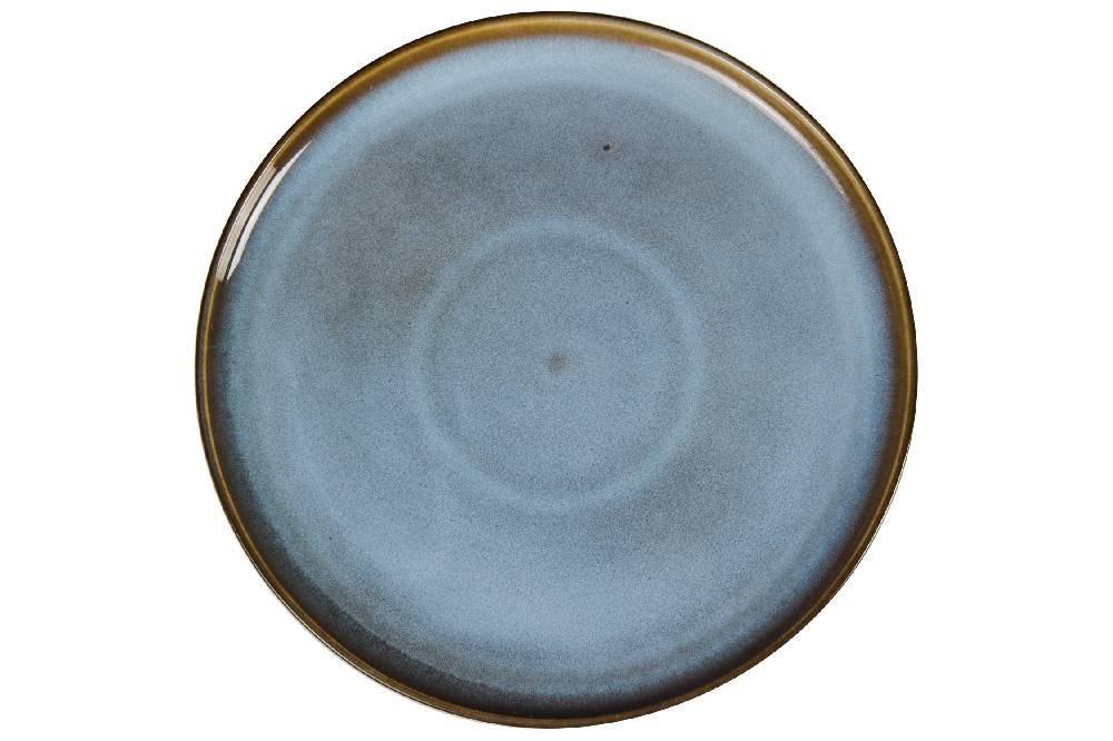 Novità Home Stone - Piatto Piano In Ceramica Grigio