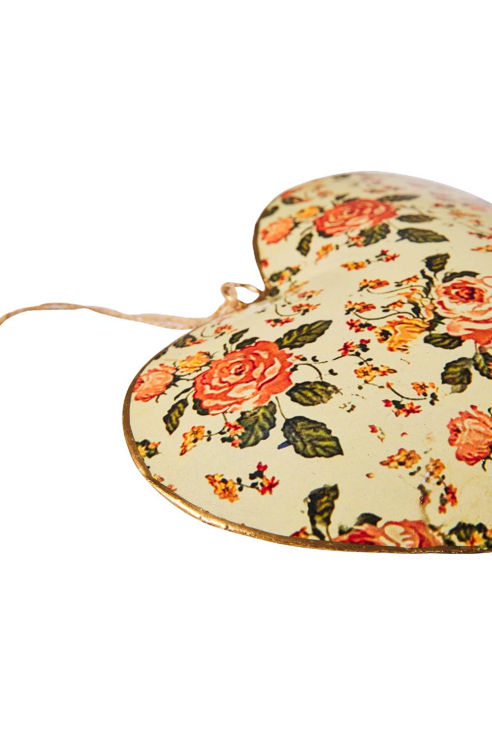 Novità Home Sweet - Cuore Ocra Con Fiori