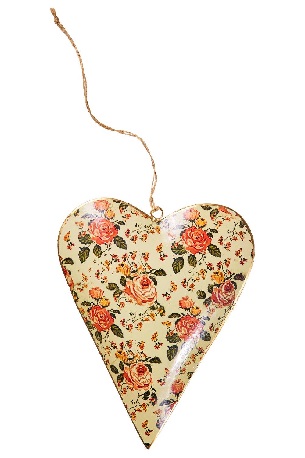 Novità Home Sweet - Cuore Ocra Con Fiori