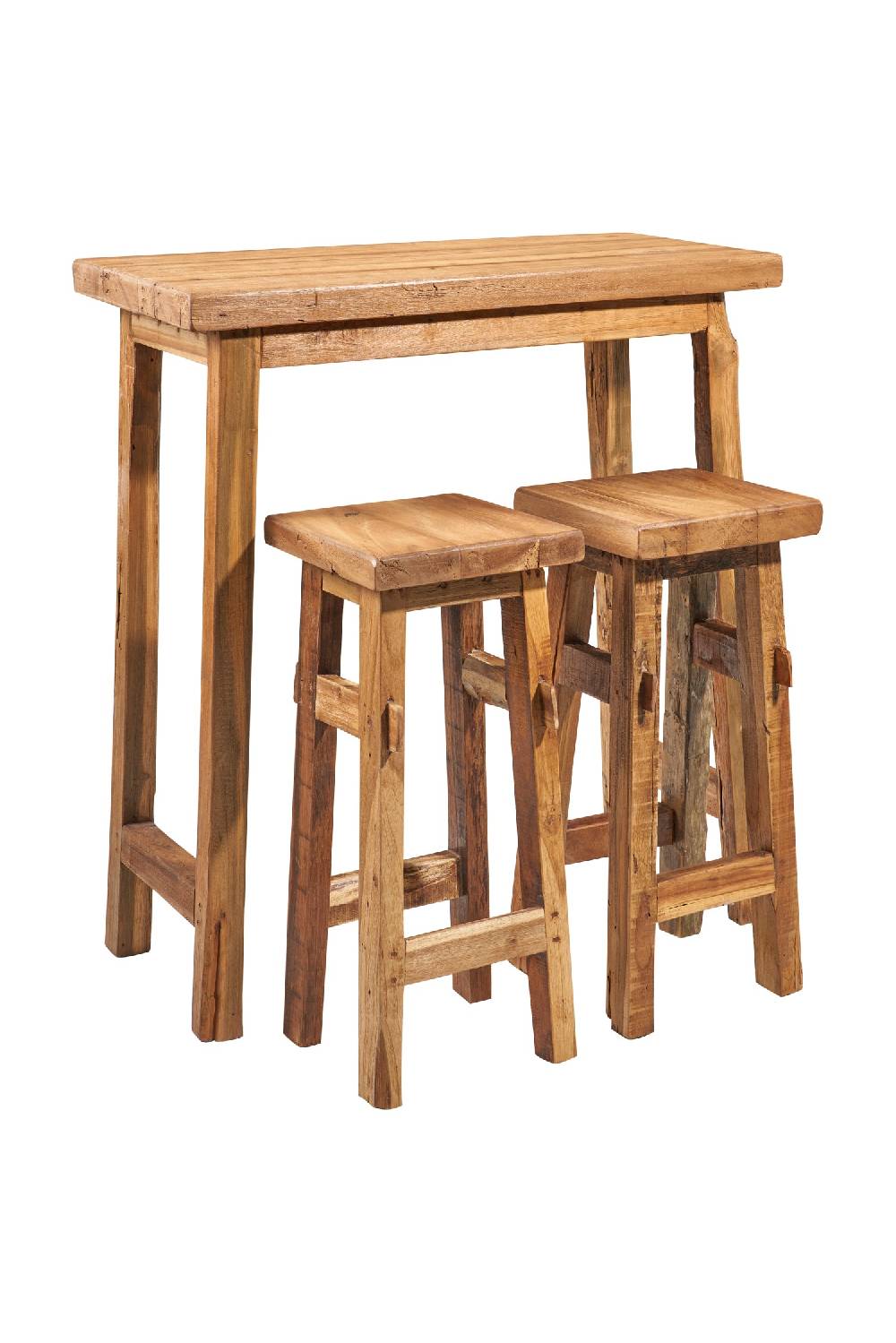 Novità Home Tavolo Bar Con Due Sgabelli Set 1/3