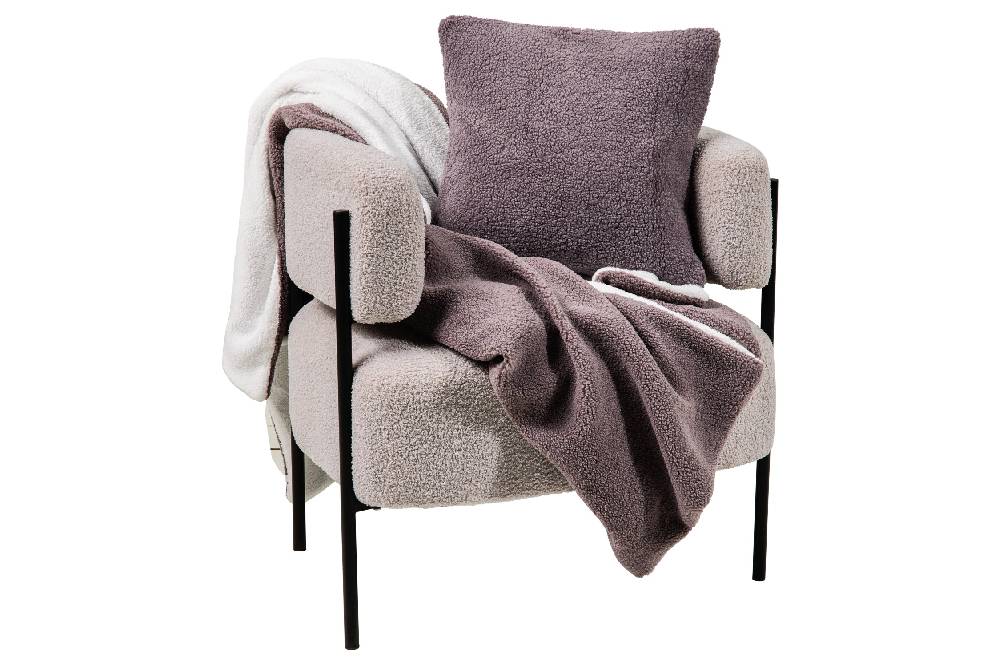 Novità Home Teddy - Plaid Grigio Soft Touch