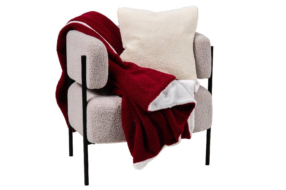 Novità Home Teddy - Plaid Rosso Soft Touch