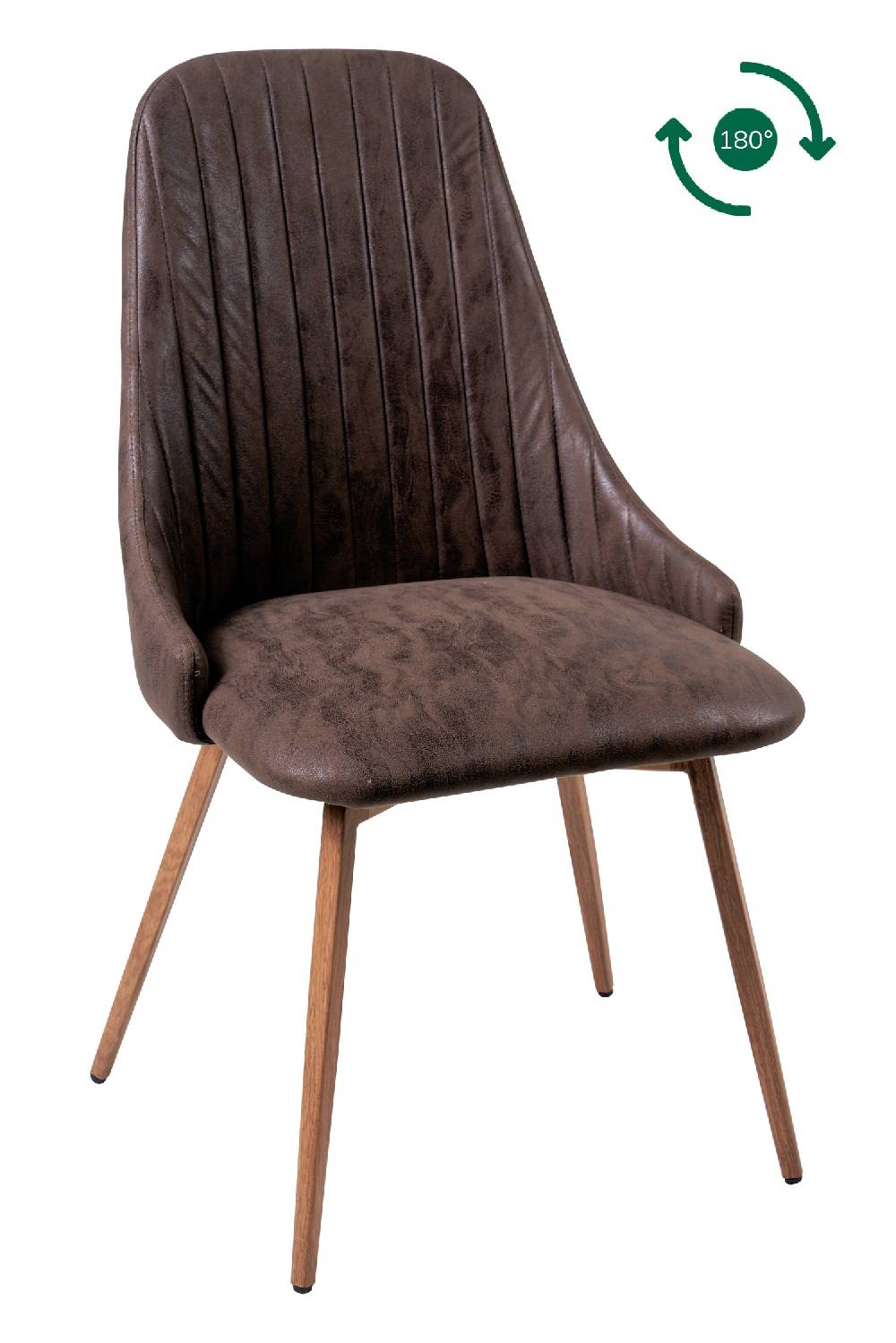 Novità Home Terese - Sedia Giro 180 Marrone