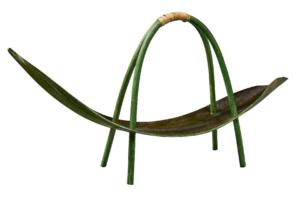 Novità Home Tray - Foglia Di Banano Con Manico Verde