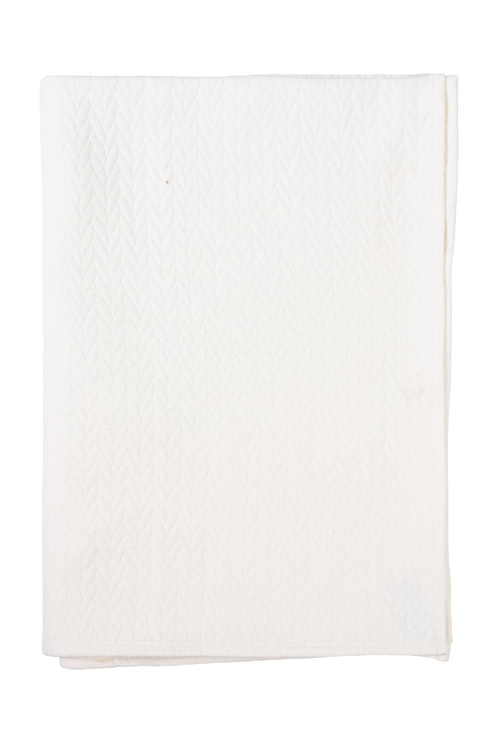 Novità Home Treccia - Coperta 250x270 Bianca