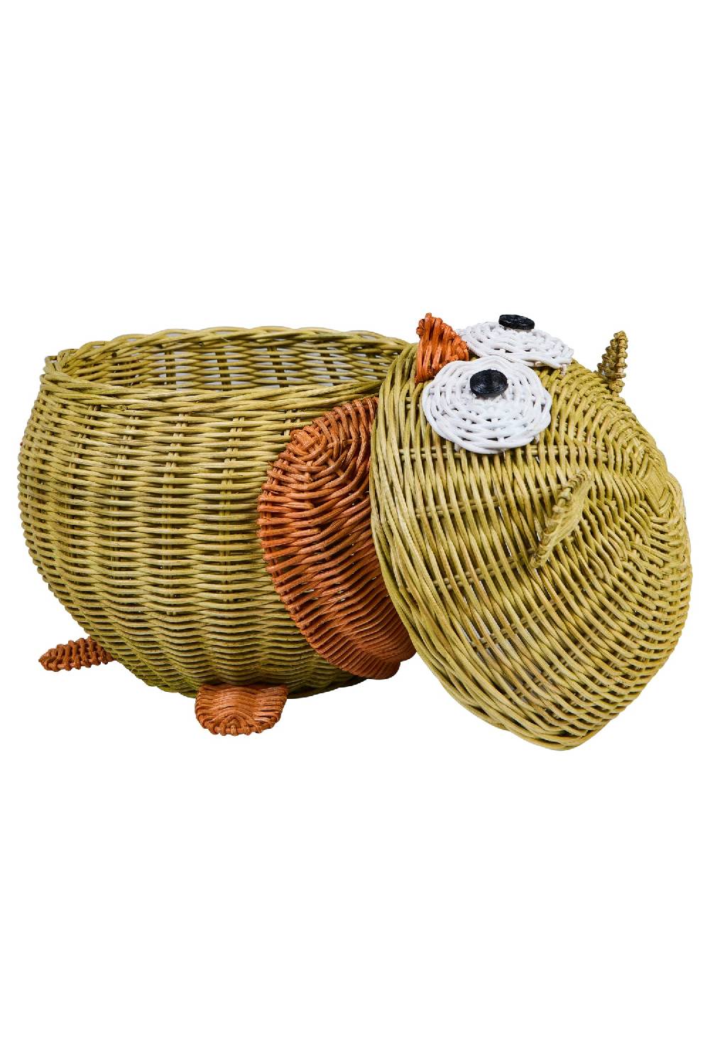 Novità Home Tressage - Gufo In Midollino Verde Medio