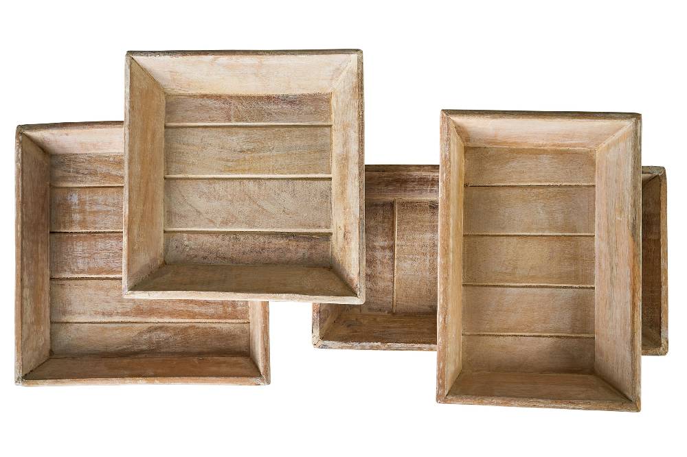 Novità Home Vassoio White Wash Grande