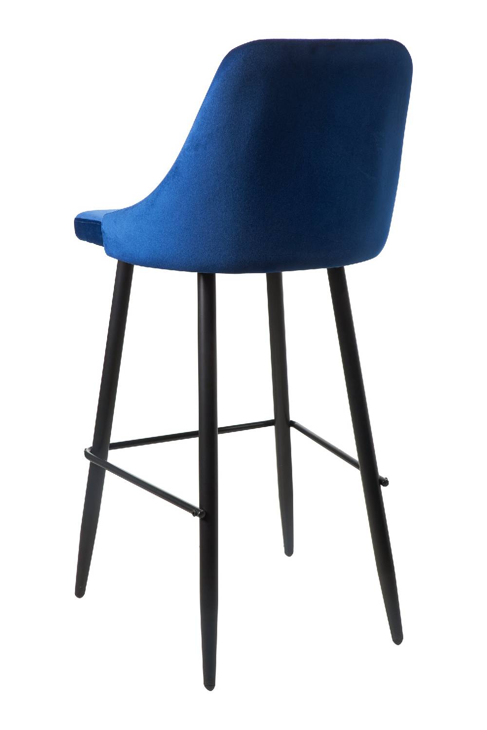 Novità Home Velvet - Sgabello Velluto Blue