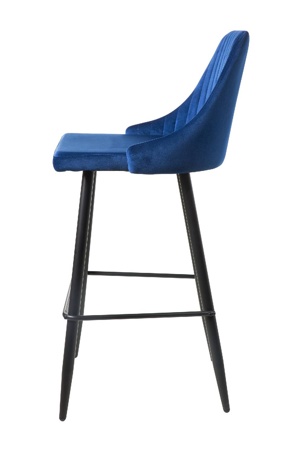 Novità Home Velvet - Sgabello Velluto Blue