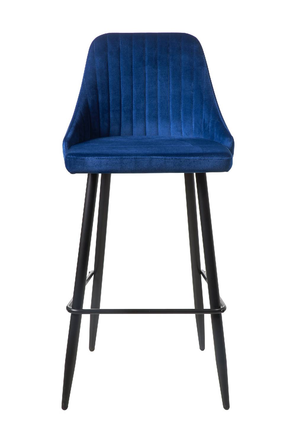 Novità Home Velvet - Sgabello Velluto Blue