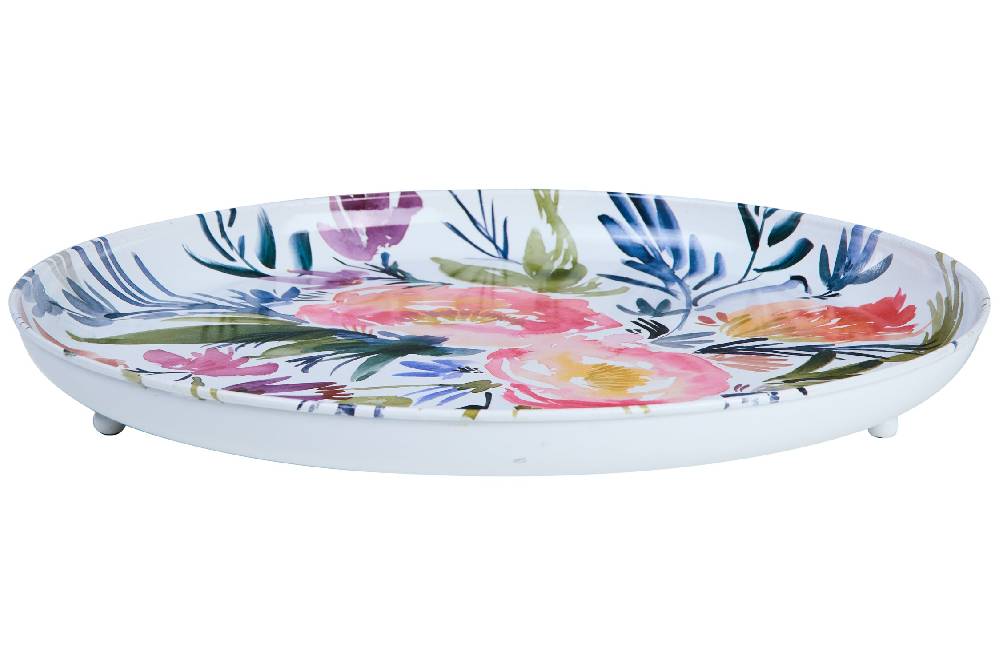 Novità Home Vincent - Vassoio Tondo Floreale Jour