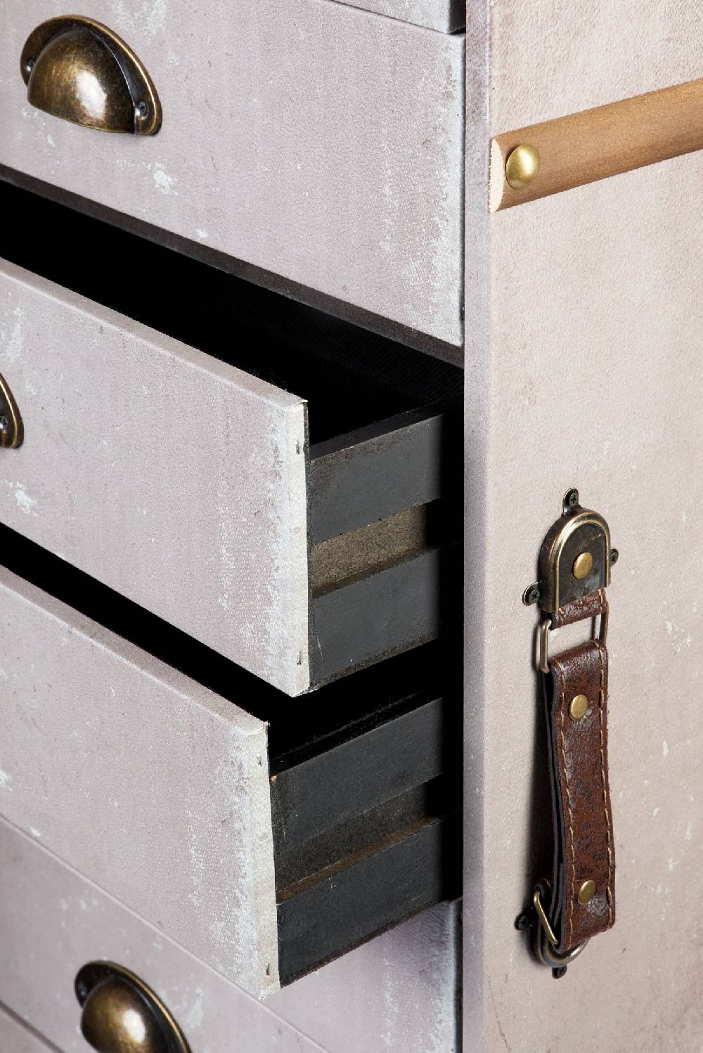 Novità Home Vintage - Baule Da Viaggio Con Cassetti