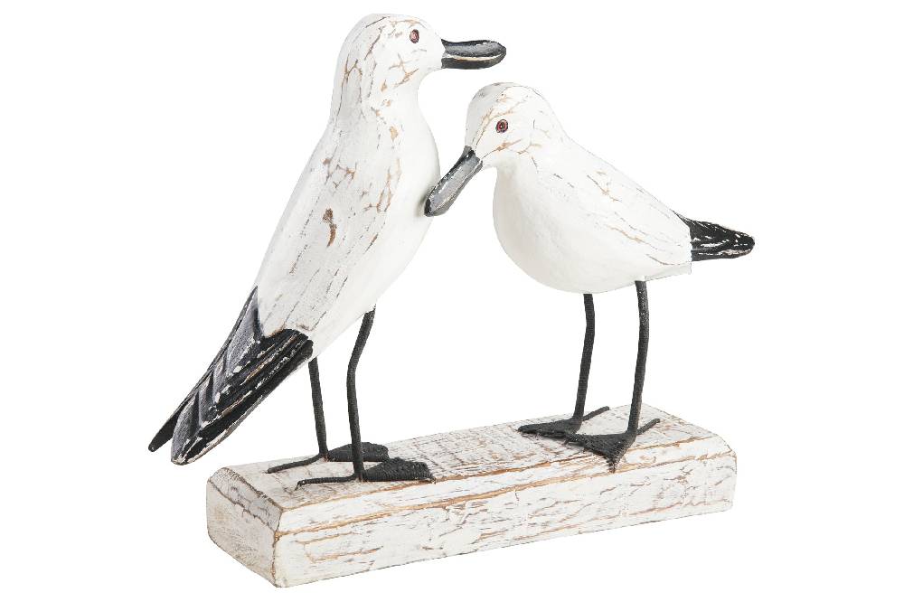 Novità Home Waterfowl - Gabbiani In Amore Su Tronco
