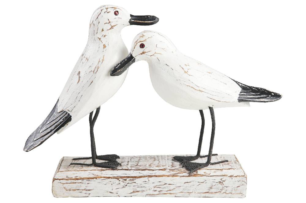 Novità Home Waterfowl - Gabbiani In Amore Su Tronco