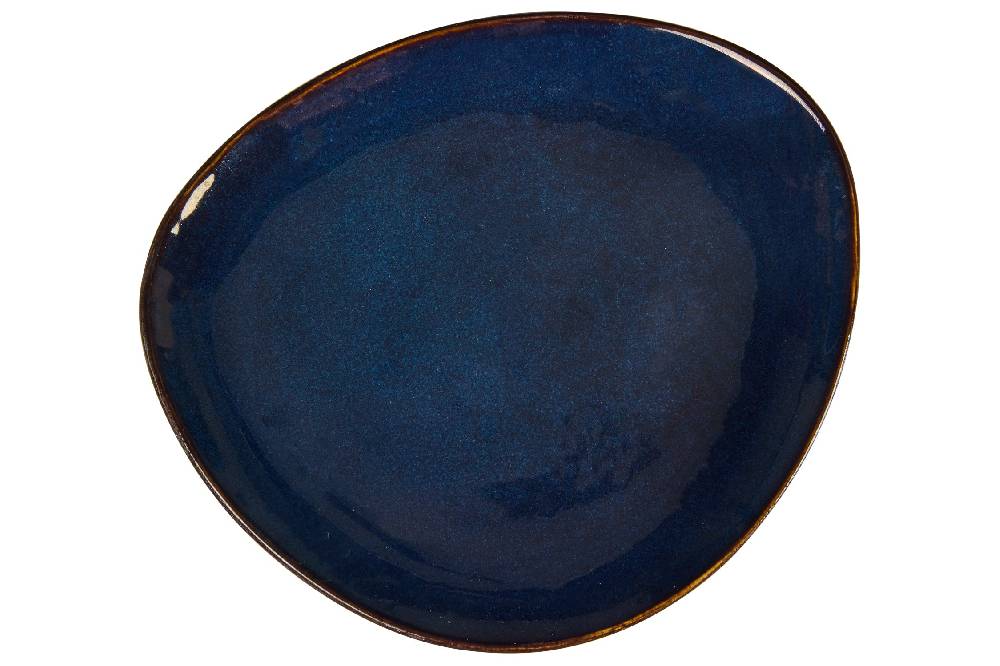 Novità Home Ocean - Piatto Triangolare In Ceramica Blu