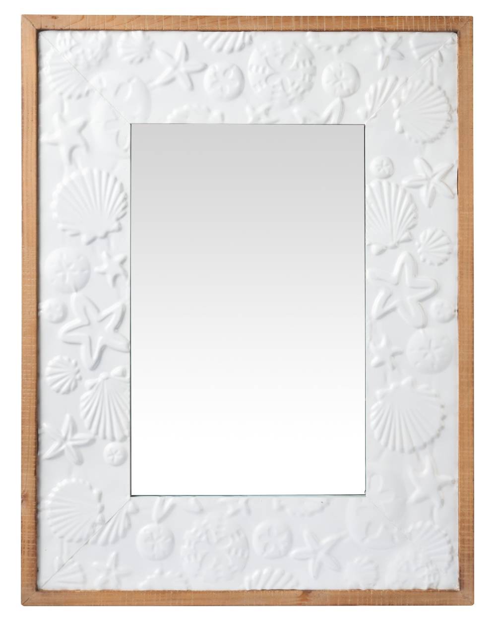 Novità Home Oceano - Specchio Stelle E Conchiglie Bianche