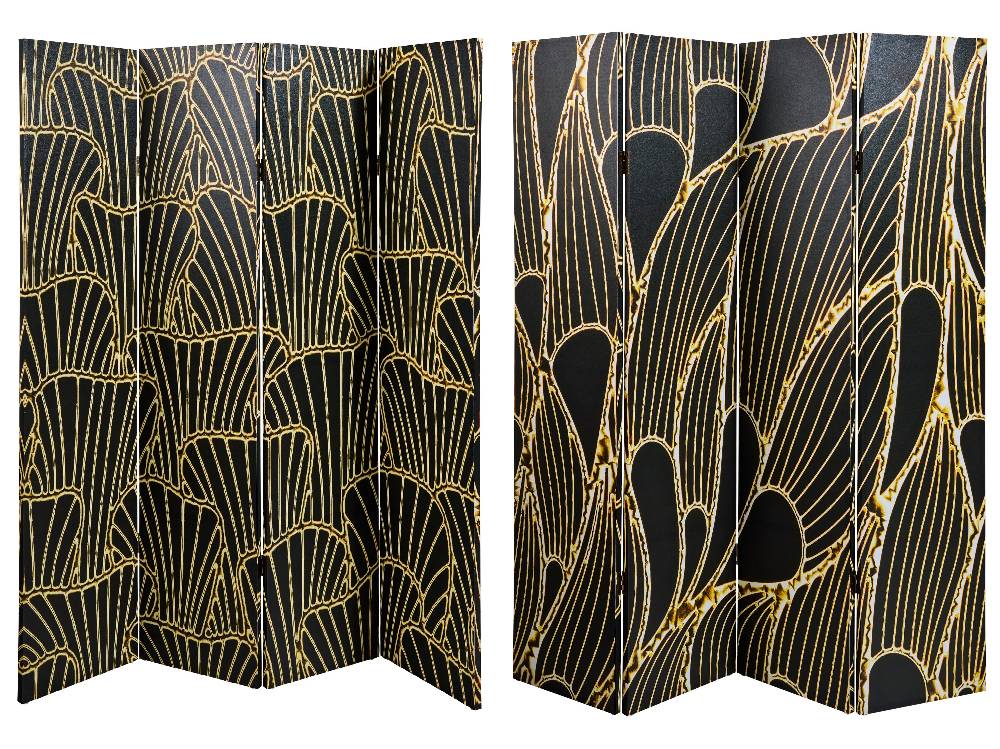 Novità Home Paravento - Deco' Fronte Retro 4 Ante Canvas