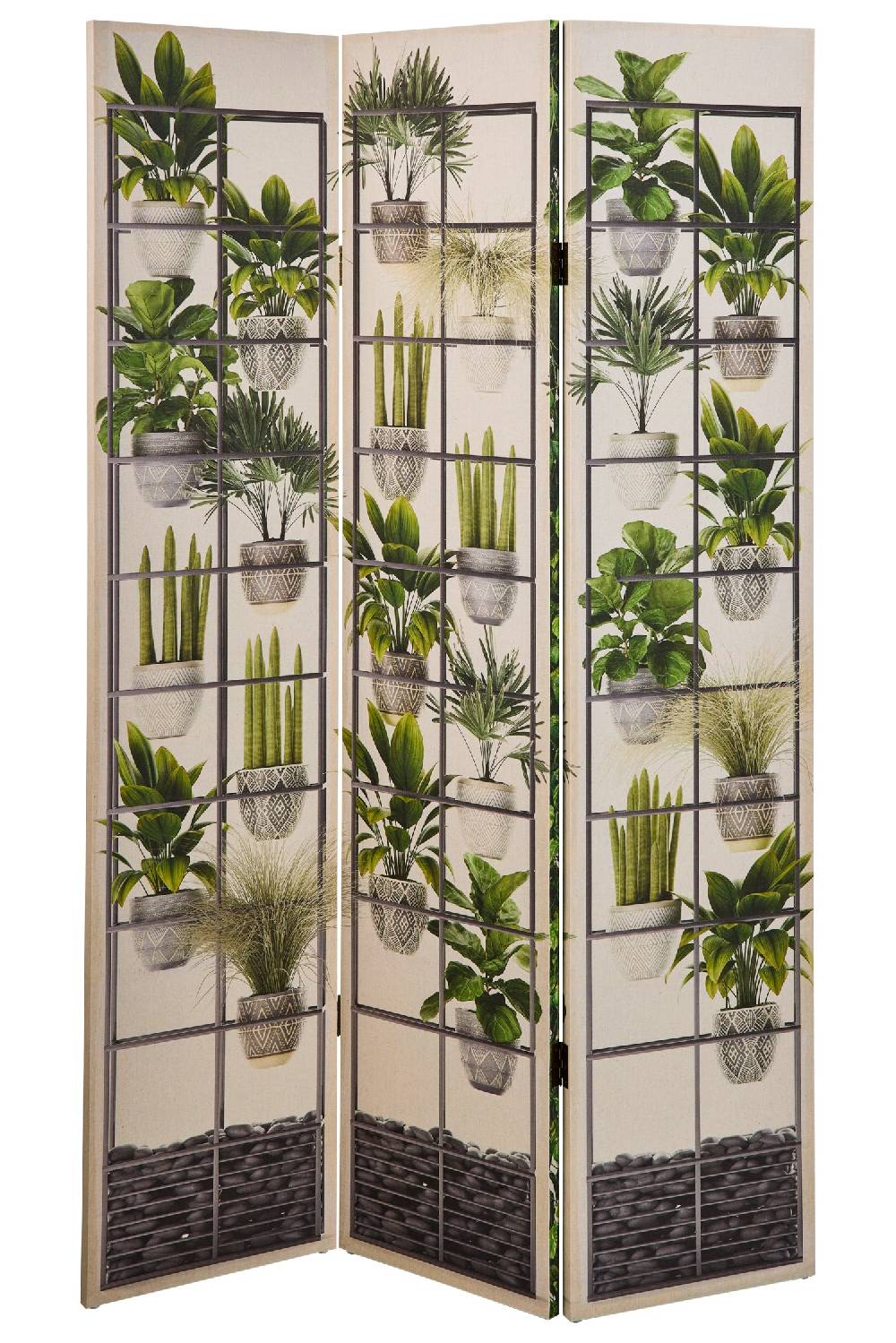 Novità Home Paravento - Giardino Orizzontale 3 Ante Linen