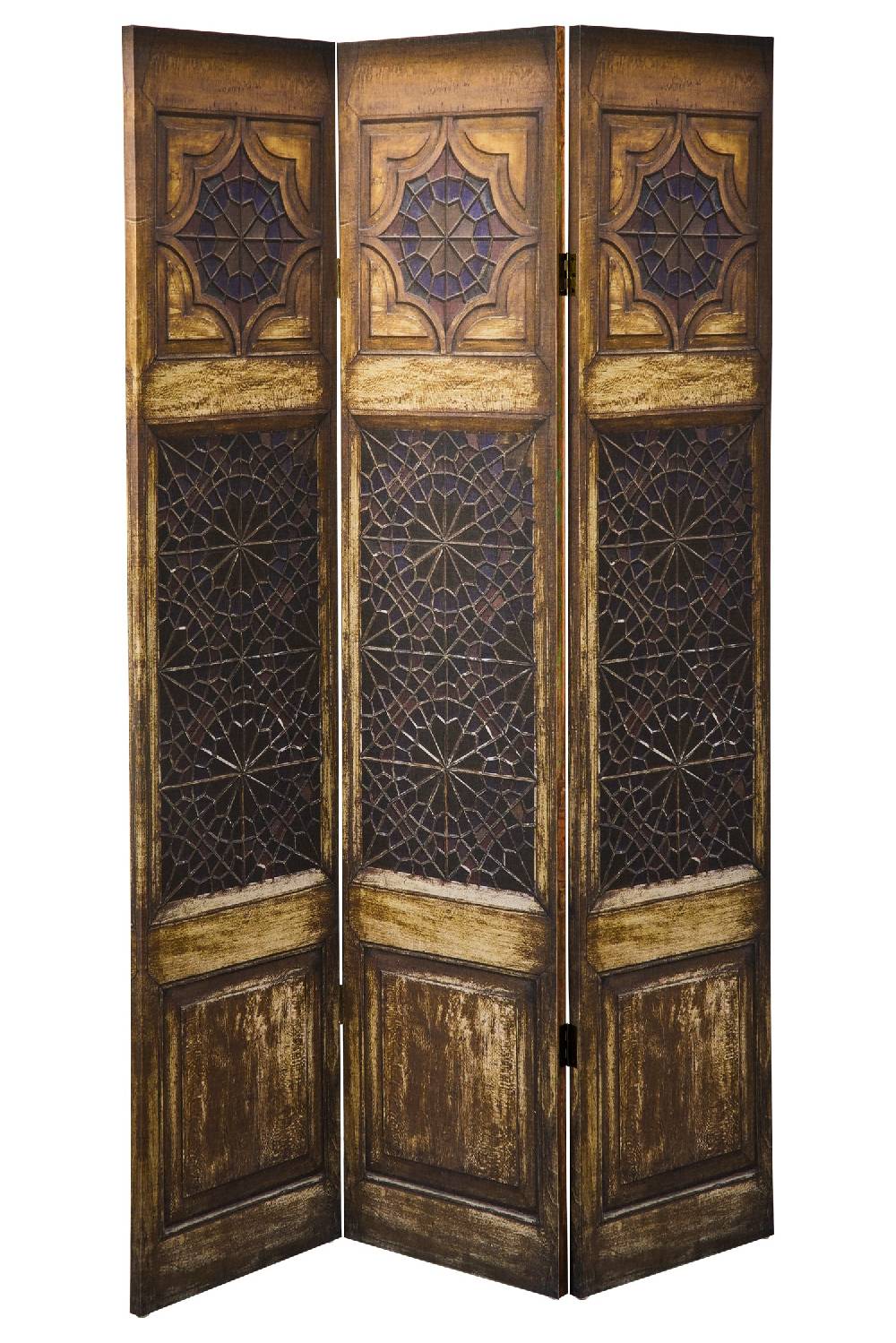 Novità Home Paravento - Grate Fronte Retro 3 Ante Linen