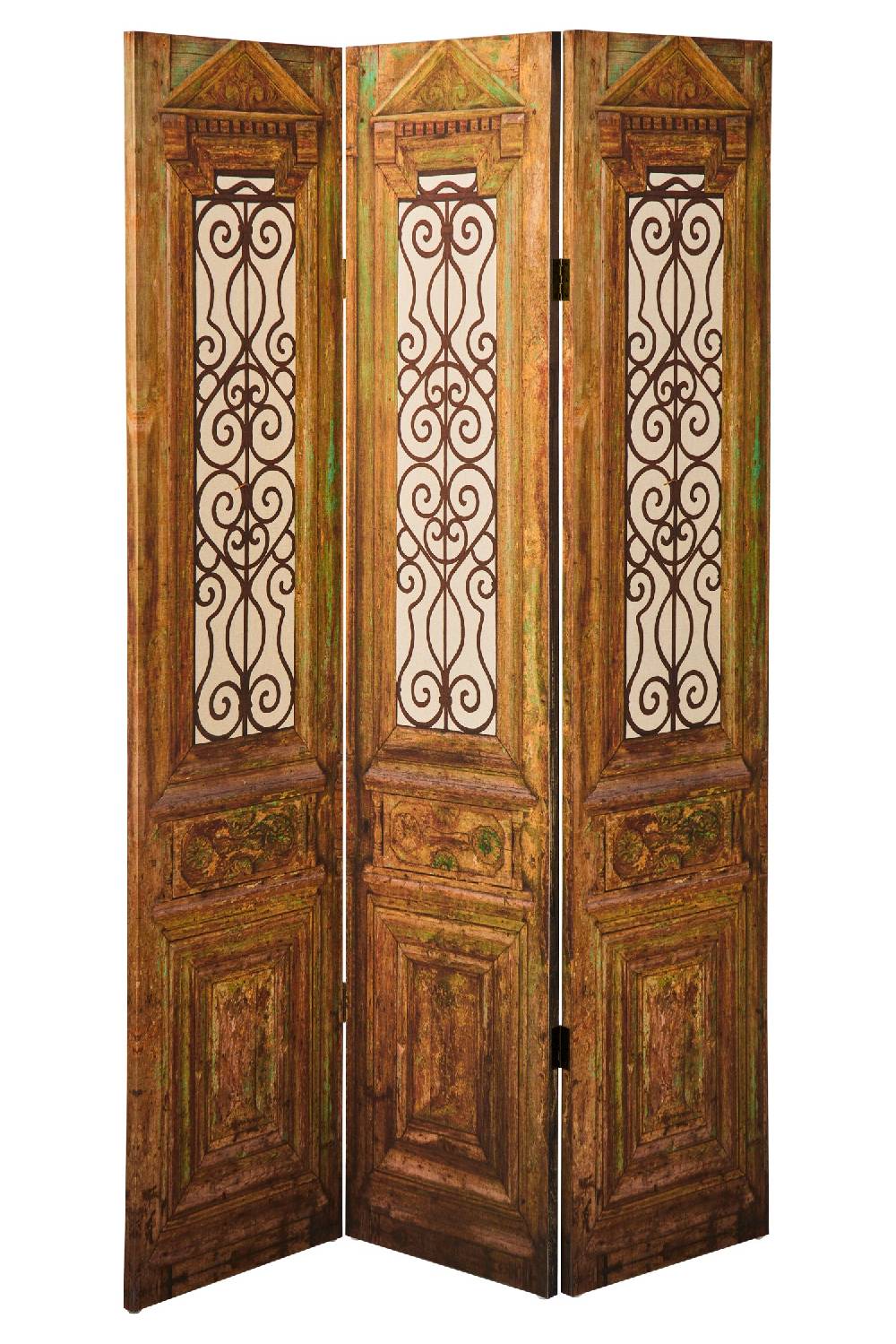 Novità Home Paravento - Grate Fronte Retro 3 Ante Linen