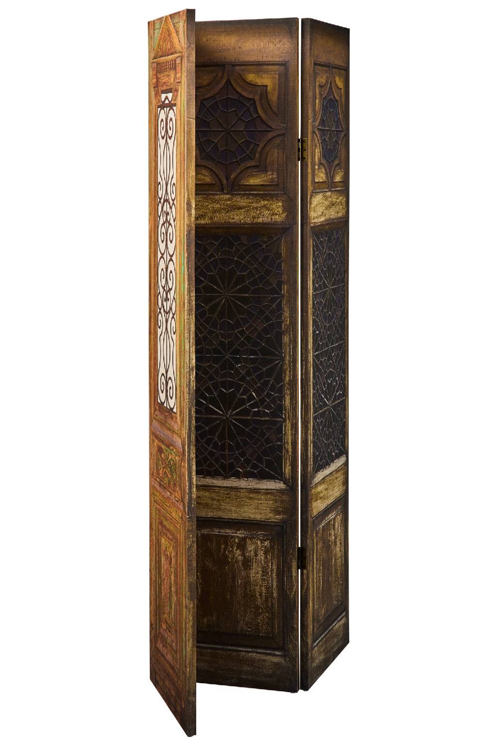 Novità Home Paravento - Grate Fronte Retro 3 Ante Linen