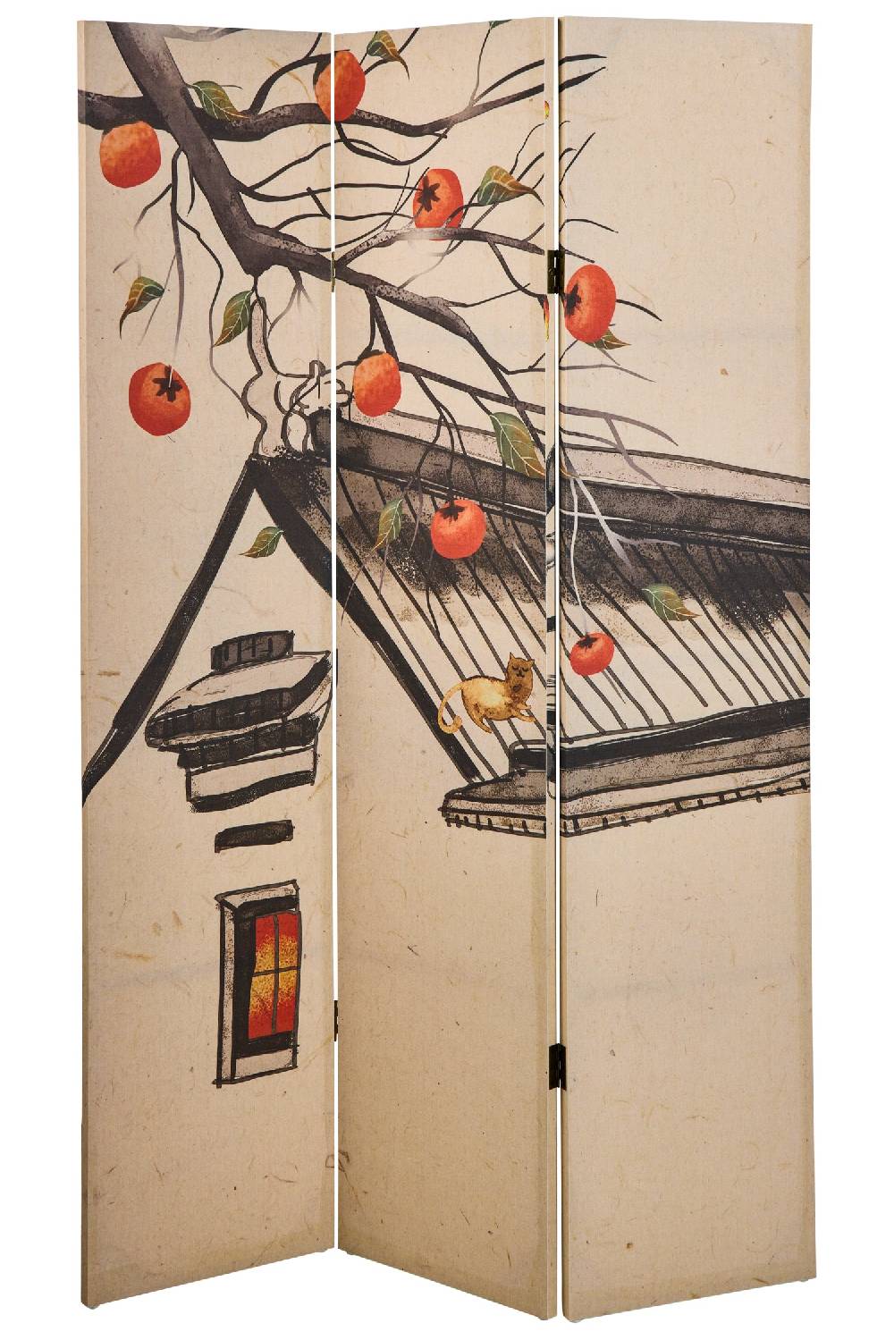 Novità Home Paravento - Magie Di Autunno Fronte Retro 3 Ante Linen