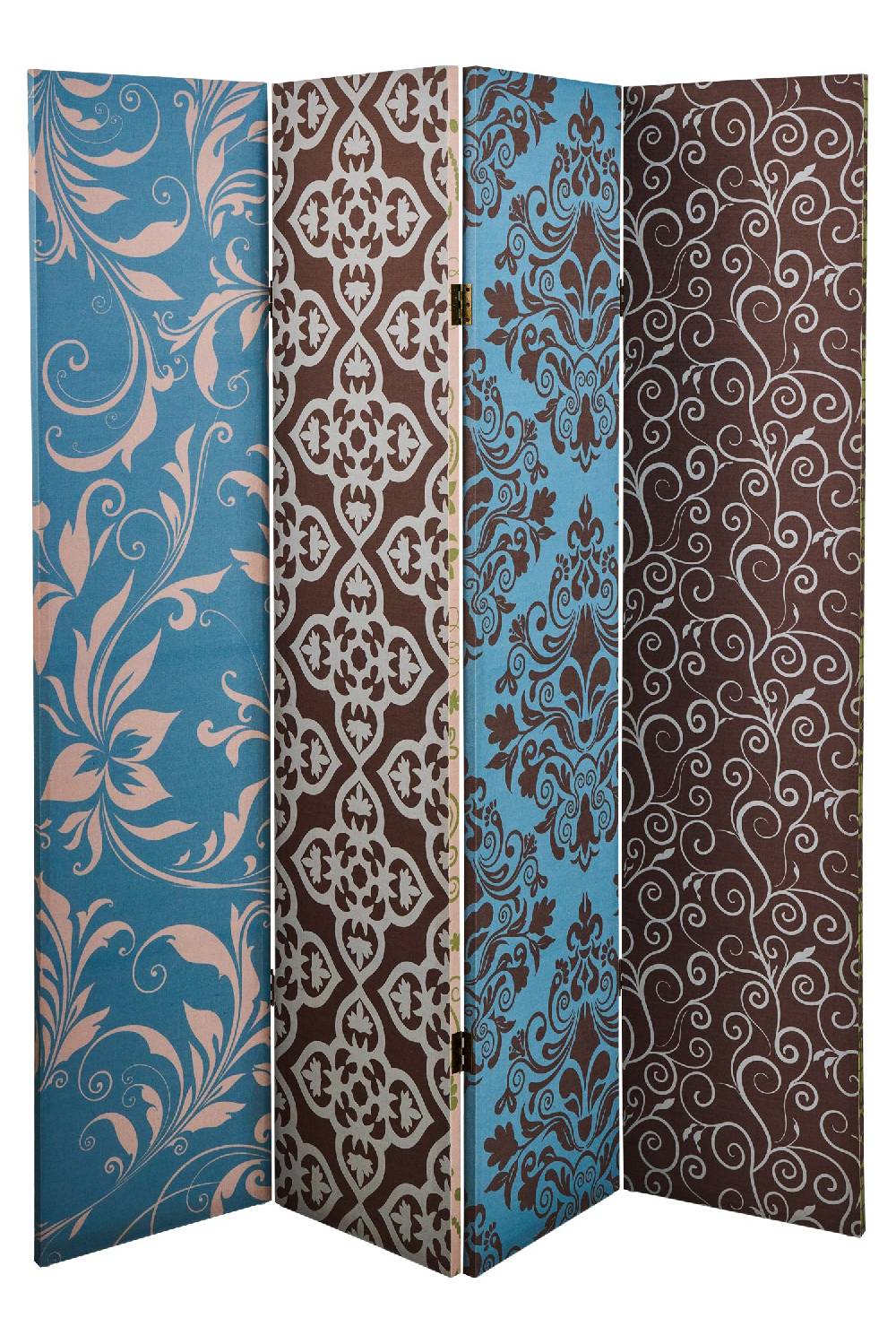 Novità Home Paravento - Stampa Barocco Fronte Retro 4 Ante Linen