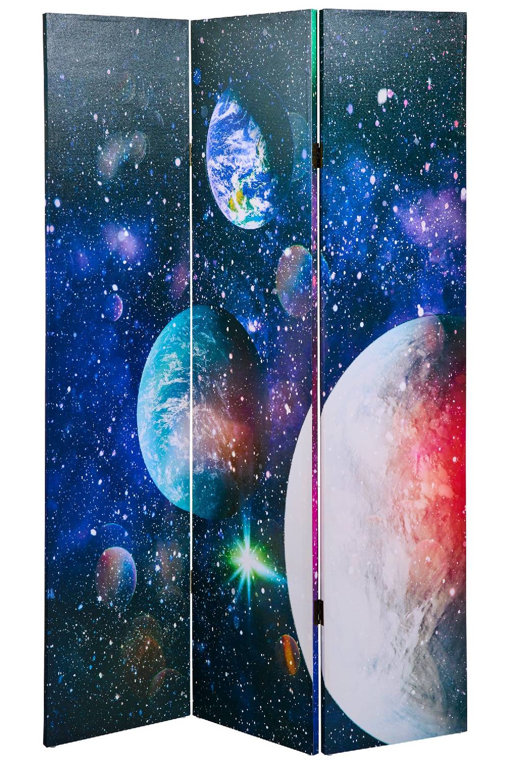 Novità Home Paravento - Universo Fronte Retro 3 Ante Canvas