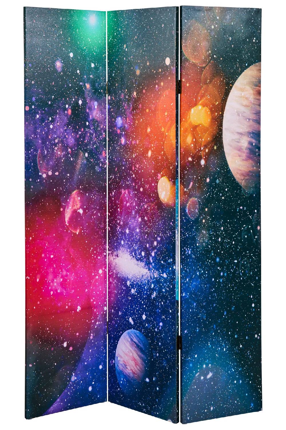 Novità Home Paravento - Universo Fronte Retro 3 Ante Canvas