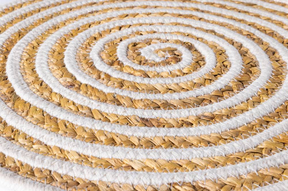 Novità Home Placemate - Circle Naturale E Bianco Set 1/4