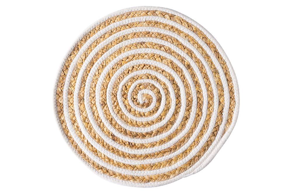 Novità Home Placemate - Circle Naturale E Bianco Set 1/4