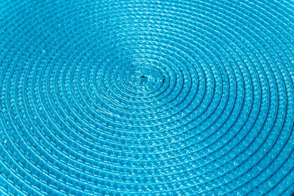 Novità Home Placemate - Treccina Tondo Set 1/4 Turquese