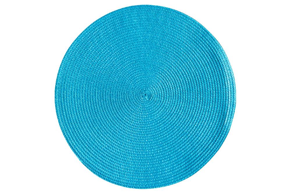 Novità Home Placemate - Treccina Tondo Set 1/4 Turquese