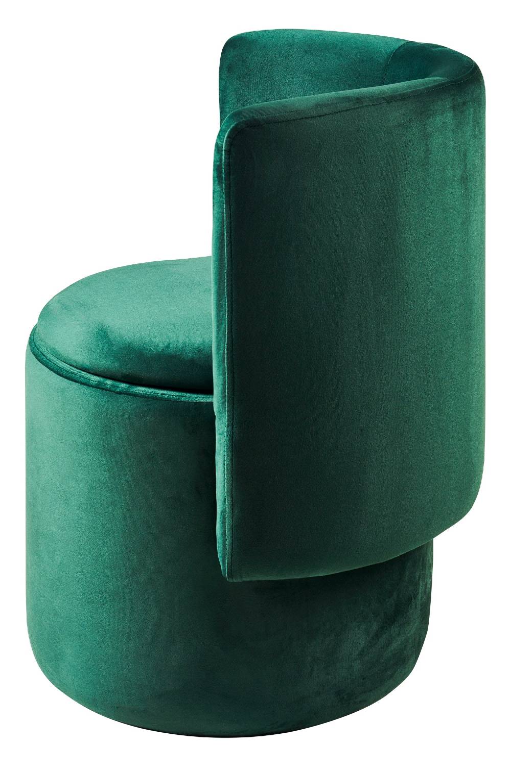 Novità Home Poltroncina Contenitore Imbottita In Velluto Verde