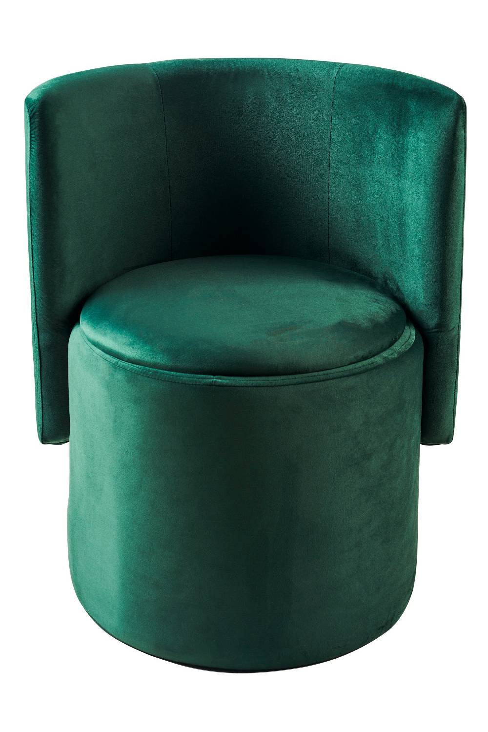 Novità Home Poltroncina Contenitore Imbottita In Velluto Verde