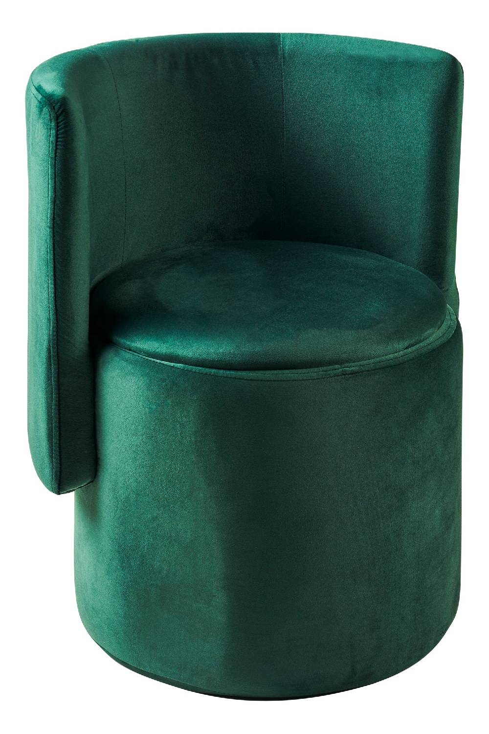 Novità Home Poltroncina Contenitore Imbottita In Velluto Verde