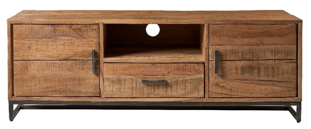 Novità Home Porta tv 1 cassetto e 2 sportelli in legno e meallo