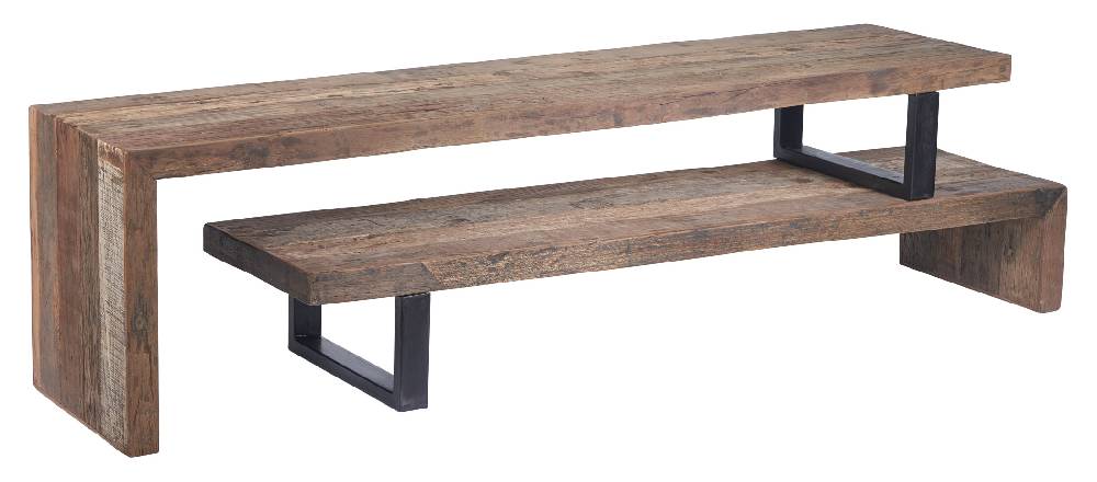 Novità Home Porta Tv Componibile In Legno Di Recupero E Metallo