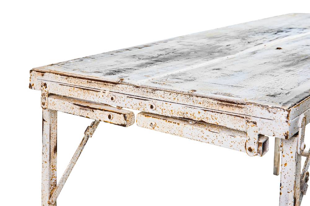 Novità Home Recycle - Tavolo/Panca Fratina Party White Wash 150X60