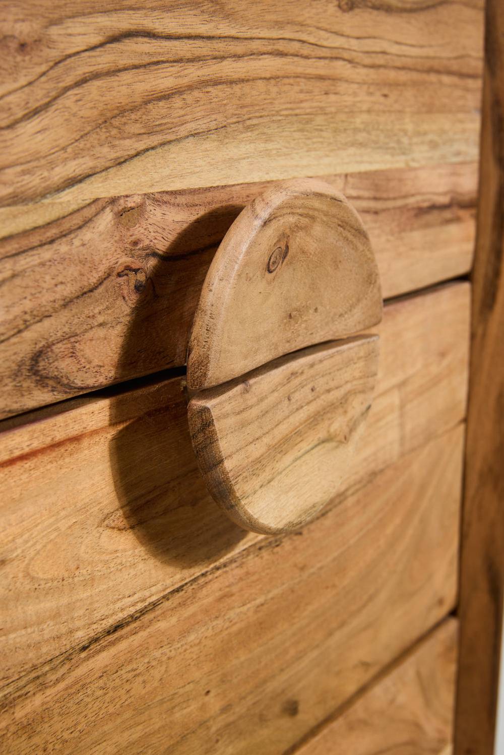 Novità Home Rockler - Cassettiera In Legno Di Acacia 6 Cassetti