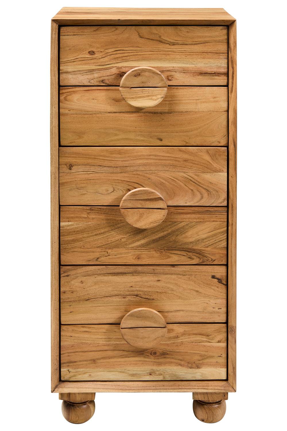 Novità Home Rockler - Cassettiera in Legno di Acacia 6 Cassetti