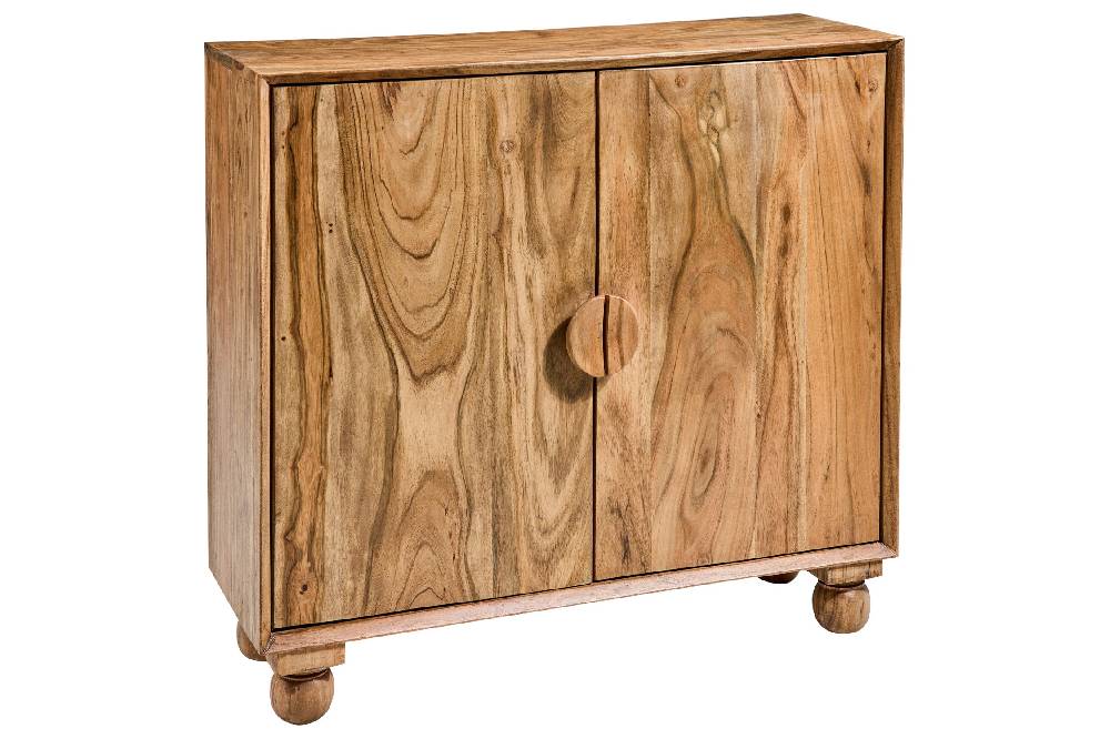 Novità Home Rockler - Mobiletto In Legno Di Acacia 2 Ante