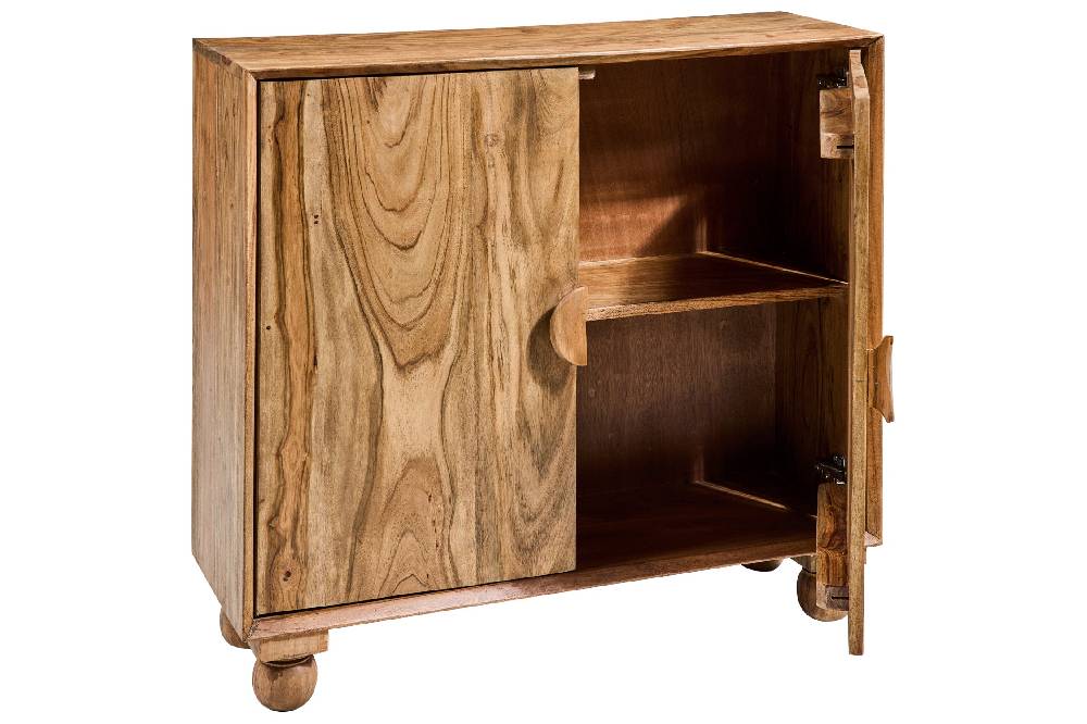 Novità Home Rockler - Mobiletto In Legno Di Acacia 2 Ante