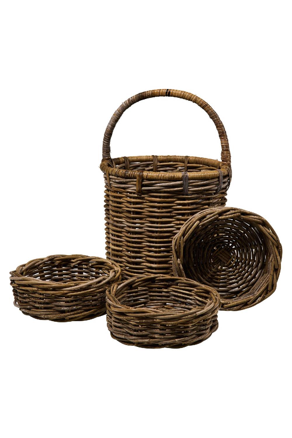 Novità Home Rush Weaves - Cesta Con Manico Con 3 Cestini Set 1/4