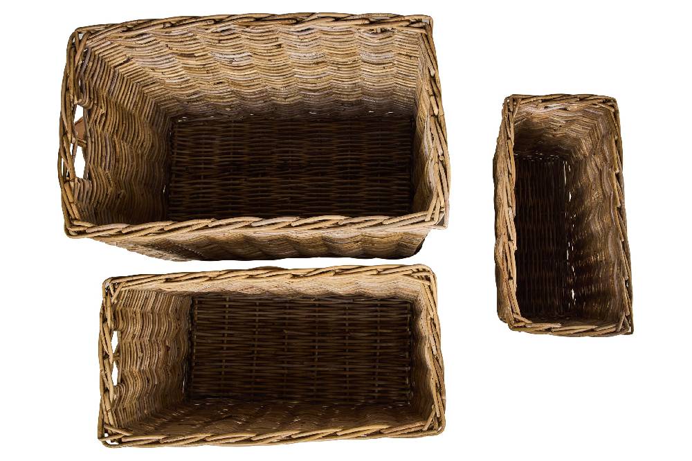 Novità Home Rush Weaves - Ceste Rettangolari Alte Set 1/3